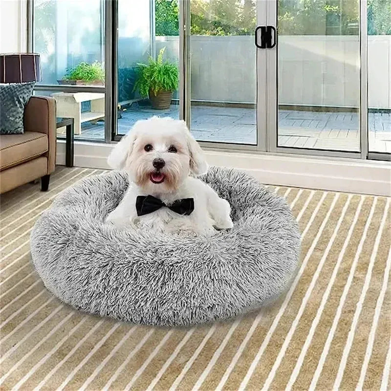Cozy 40Cm Plush Cat Bed - Warm and Soft Nest for Your Furry Friend