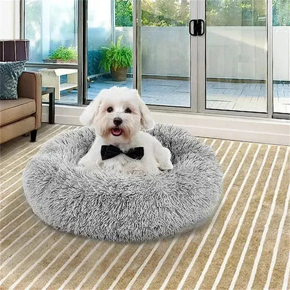 Cozy 40Cm Plush Cat Bed - Warm and Soft Nest for Your Furry Friend