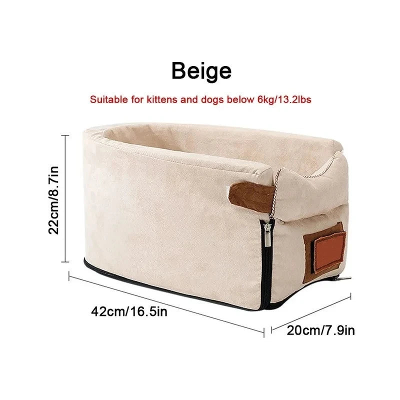 Ultimate Portable Dog Car Seat Bed - The Safe and Stylish Travel Carrier for Small Dogs and Cats