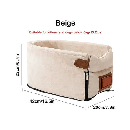 Ultimate Portable Dog Car Seat Bed - The Safe and Stylish Travel Carrier for Small Dogs and Cats