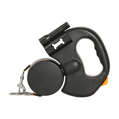 Revolutionary LED Automatic Double Dog Leash - Effortlessly Manage Two Pups with Style!