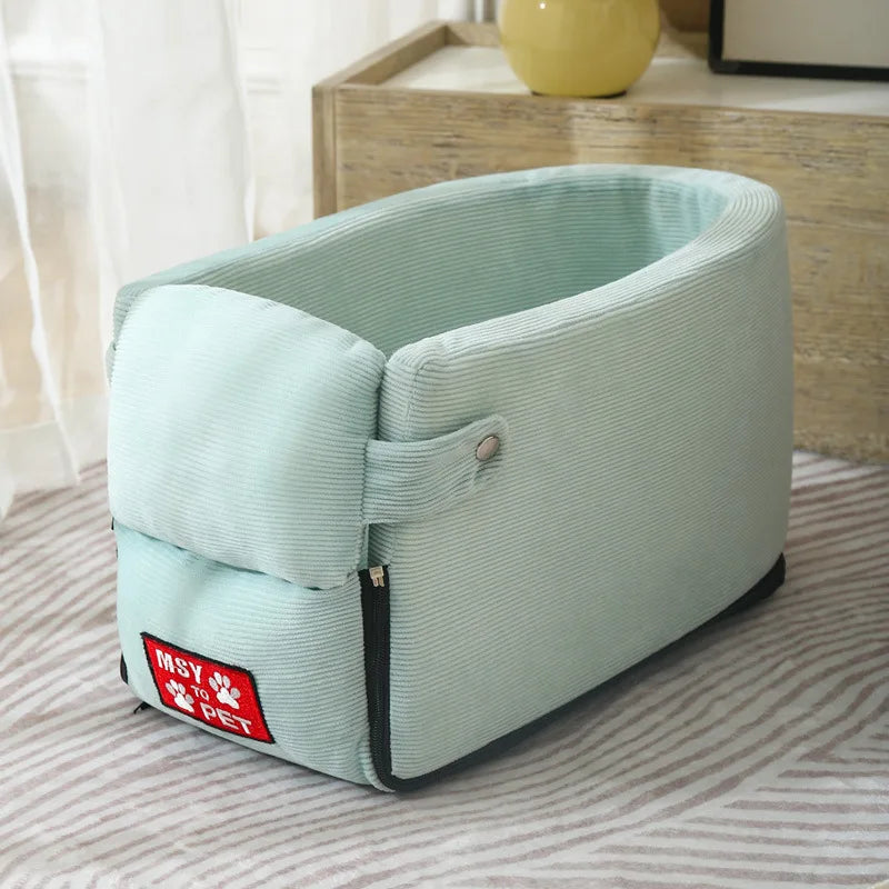 Ultimate Portable Dog Car Seat Bed - Safe and Stylish Travel Carrier for Small Dogs and Cats