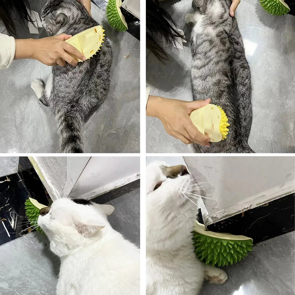 Ultimate Cat Scratcher Massager - Grooming Brush for Cats and Dogs, Hair Removal and Relaxation Tool, Perfect for Kittens and Pets