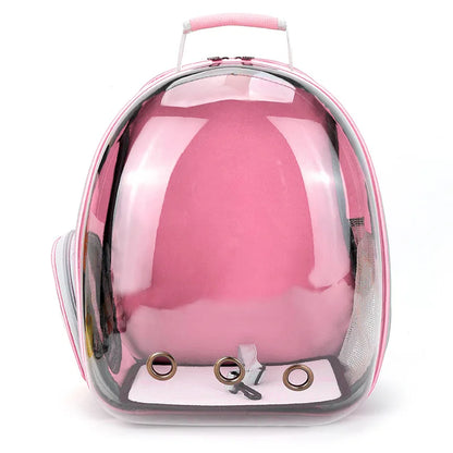 Transparent Space Capsule Cat Carrier Backpack - Breathable, Portable, and Perfect for Travel with Your Pet