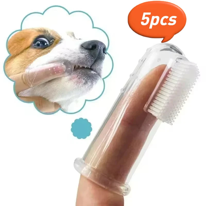 Ultimate Super Soft Pet Finger Toothbrush for Dogs - Say Goodbye to Bad Breath and Tartar Build-Up!