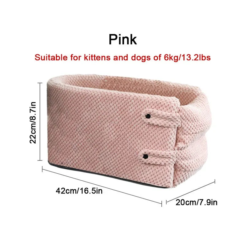 Ultimate Portable Dog Car Seat Bed - The Safe and Stylish Travel Carrier for Small Dogs and Cats