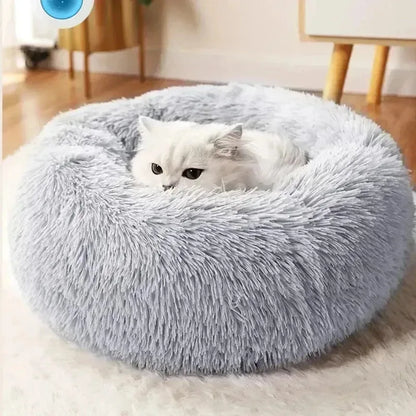 Cozy 40Cm Plush Cat Bed - Warm and Soft Nest for Your Furry Friend