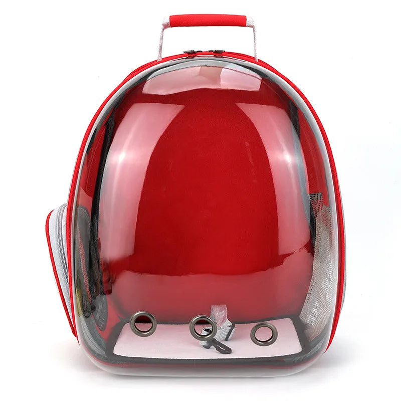 Transparent Space Capsule Cat Carrier Backpack - Breathable, Portable, and Perfect for Travel with Your Pet
