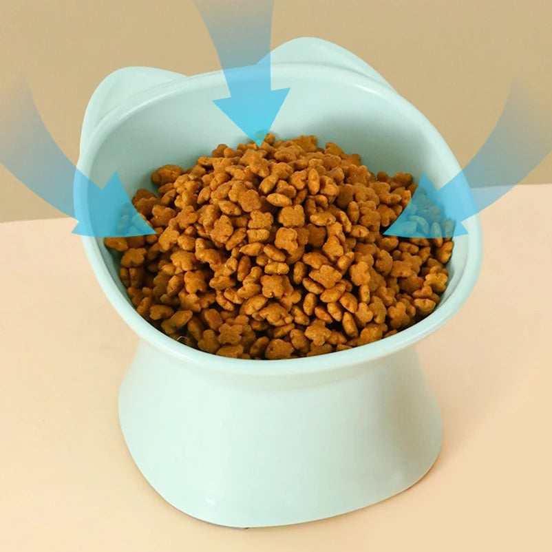 Elevate Your Cat's Dining Experience with Our Stylish Anti-Tip Nordic Cat Bowl - Perfect for Feeding and Drinking!