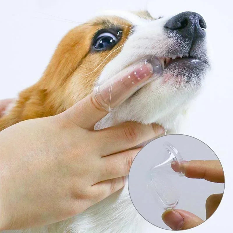 Ultimate Super Soft Pet Finger Toothbrush for Dogs - Say Goodbye to Bad Breath and Tartar Build-Up!