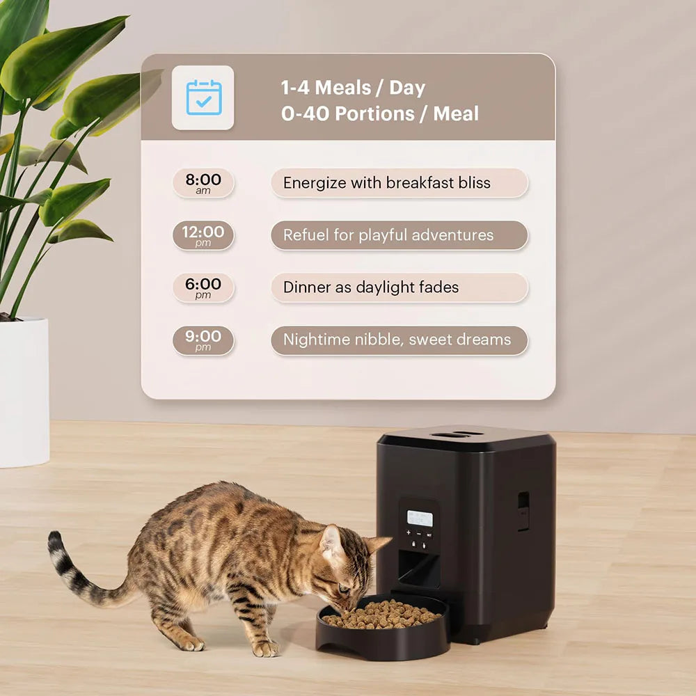 Revolutionize Mealtime with the Smart Pet Feeder: Automatic Cat and Dog Food Dispenser with Timed Control