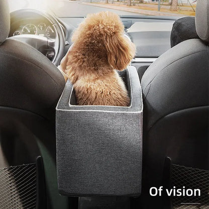Ultimate Portable Dog Car Seat Bed - Safe and Stylish Travel Carrier for Small Dogs and Cats