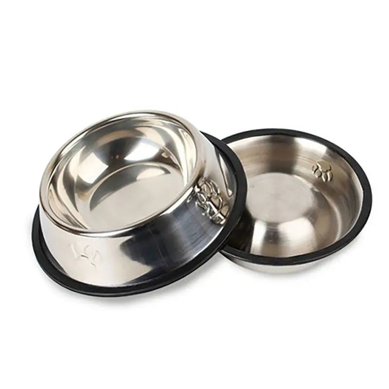 Paw-Safe Stainless Steel Dog Bowl - Skidproof Anti-Ant Design, Perfect for All Breeds, Available in 6 Sizes