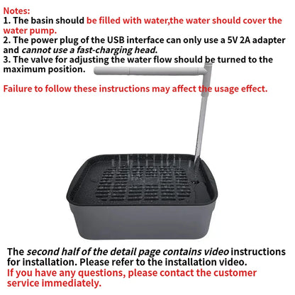 Transform Your Parrots' Bathing Experience with the Automatic Circulating Bird Shower Basin