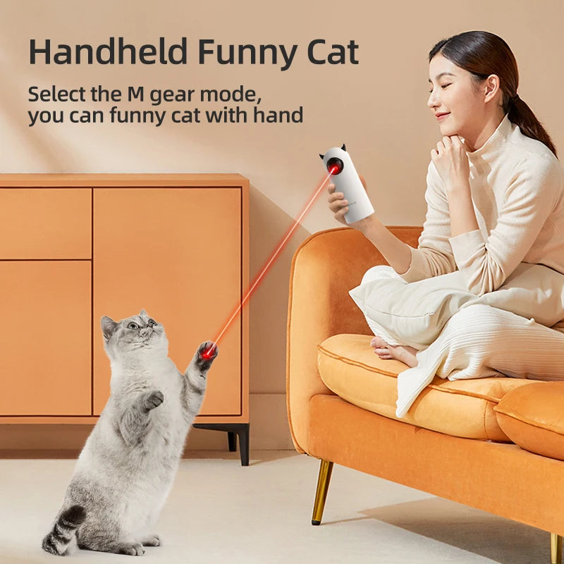 Exciting Automatic Cat Toy: Interactive Smart LED Laser Teaser for Indoor Play with Your Feline Friend