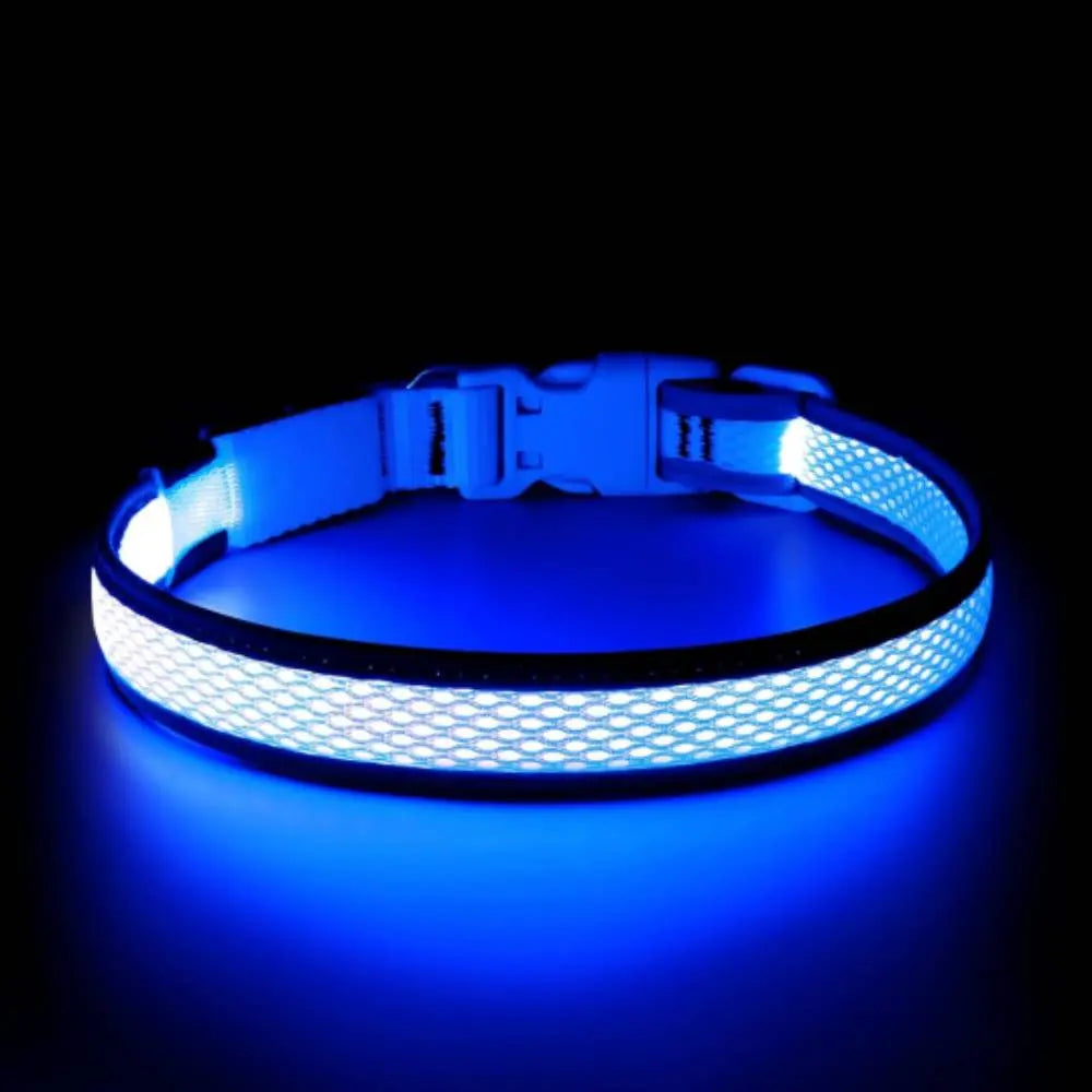 Illuminate Your Dog's Adventures: High-Visibility LED Light-Up Collar for Safe Nighttime Walks - USB Rechargeable & Adjustable for All Sizes