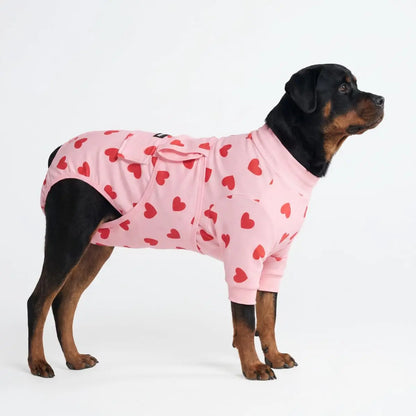 Spark Paws Dog Surgery Recovery Suit - The Ultimate Comfort Solution for Post-Surgery Pets, Soft Anti-Lick Onesie for Spay/Neuter Recovery - Donuts - Size S