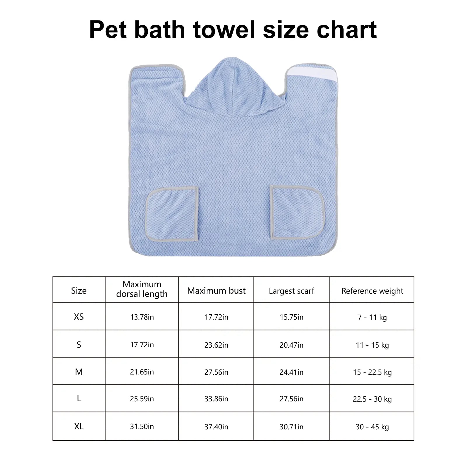 Transform Bath Time with Our Premium Hooded Microfiber Dog Bathrobe - Super Absorbent, Multi-Size, and Machine Washable for Ultimate Pet Comfort