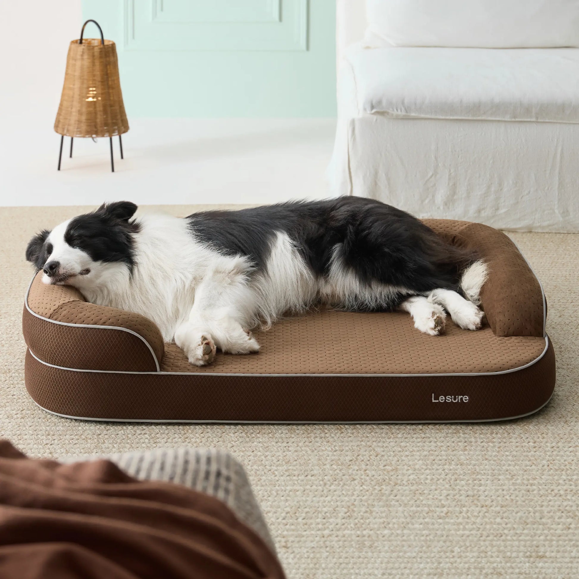 Lesure Realortho Dog Bed - Premium Orthopedic Support for Large & Senior Dogs with Waterproof Cover for Ultimate Comfort